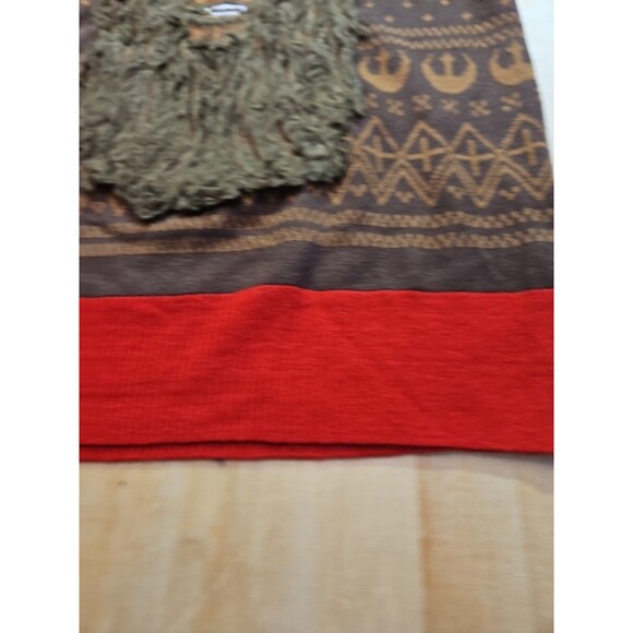 Star Wars Chewbacca Furry Face Santa Hat Adult Small Ugly Christmas Sweater - Picture 13 of 16